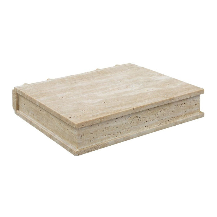 Uttermost Novel Box in Travertine Large
