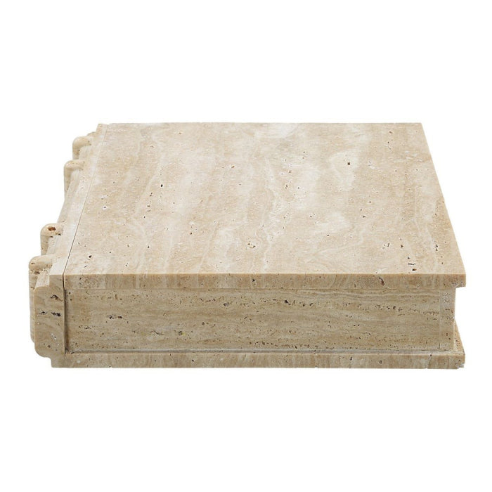 Uttermost Novel Box in Travertine Large