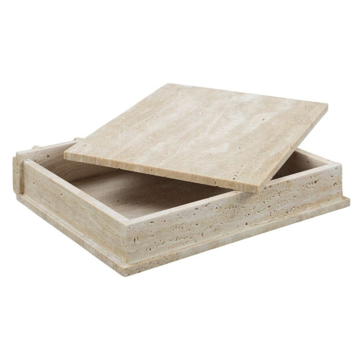Uttermost Novel Box in Travertine Large