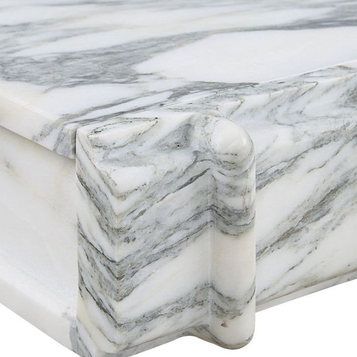 Uttermost Novel Box in Arabescato Marble Small