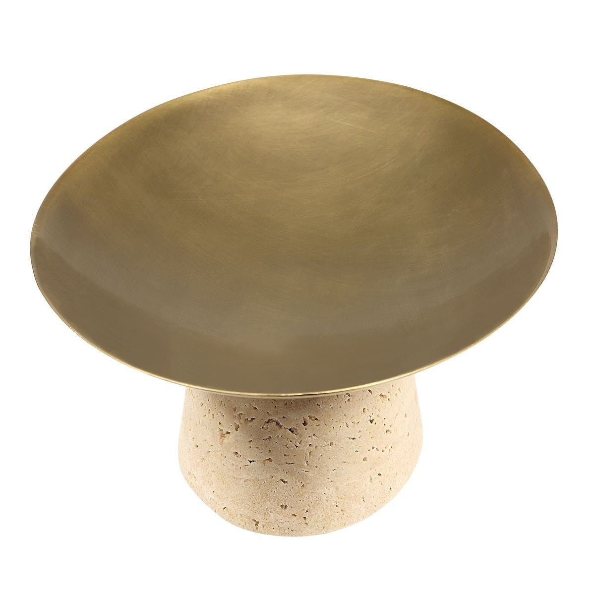Uttermost Coup de Grace Low Bowl - Travertine