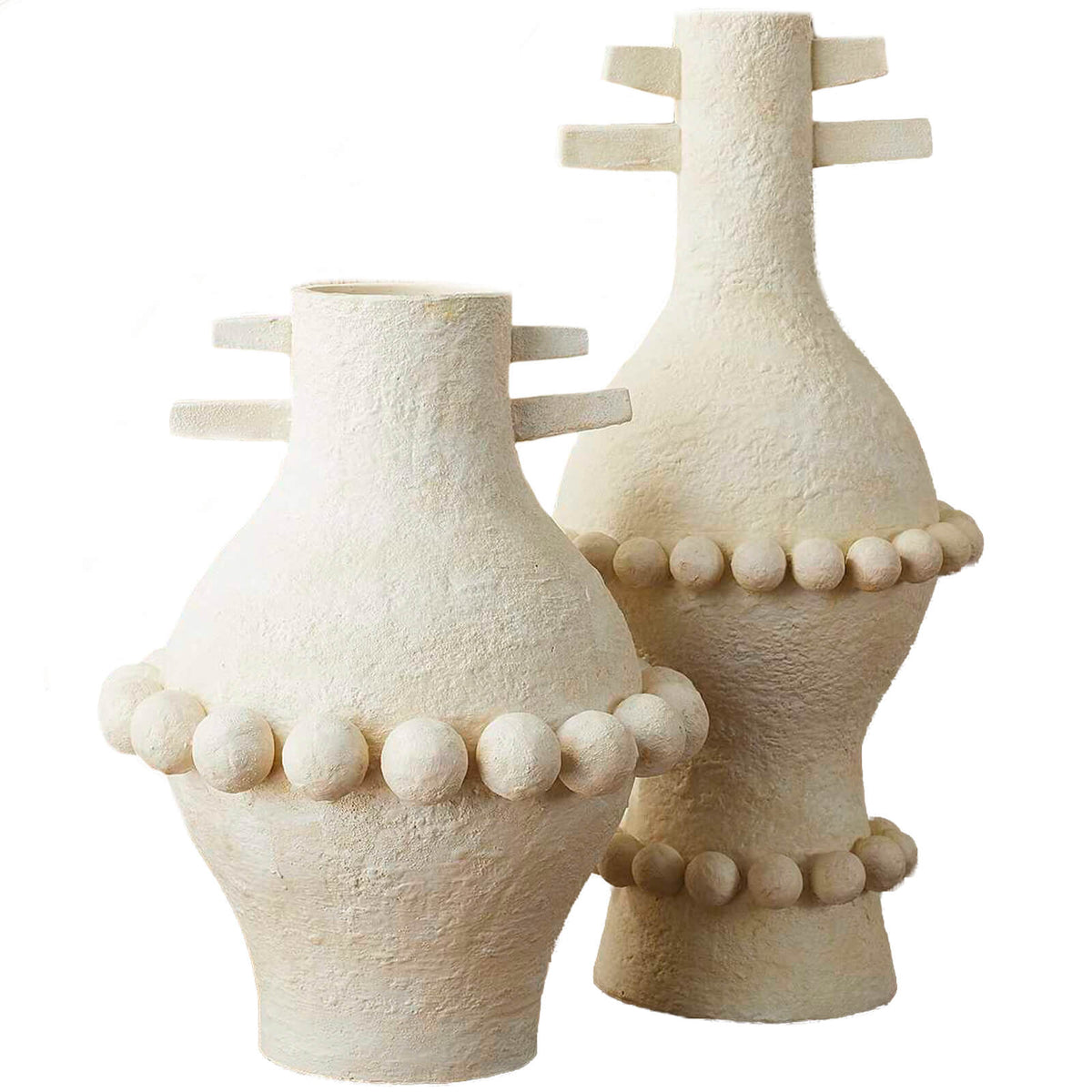 Pom Pom Totem Vases - Set of 2