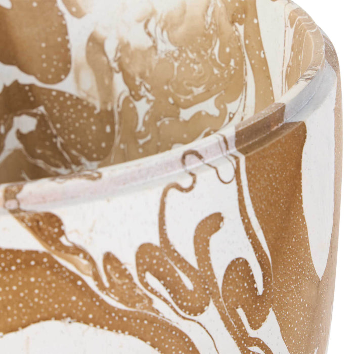 Uttermost Hadden Hall Urn in Latte Swirl
