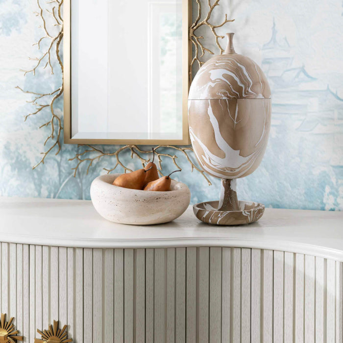Uttermost Hadden Hall Urn in Latte Swirl