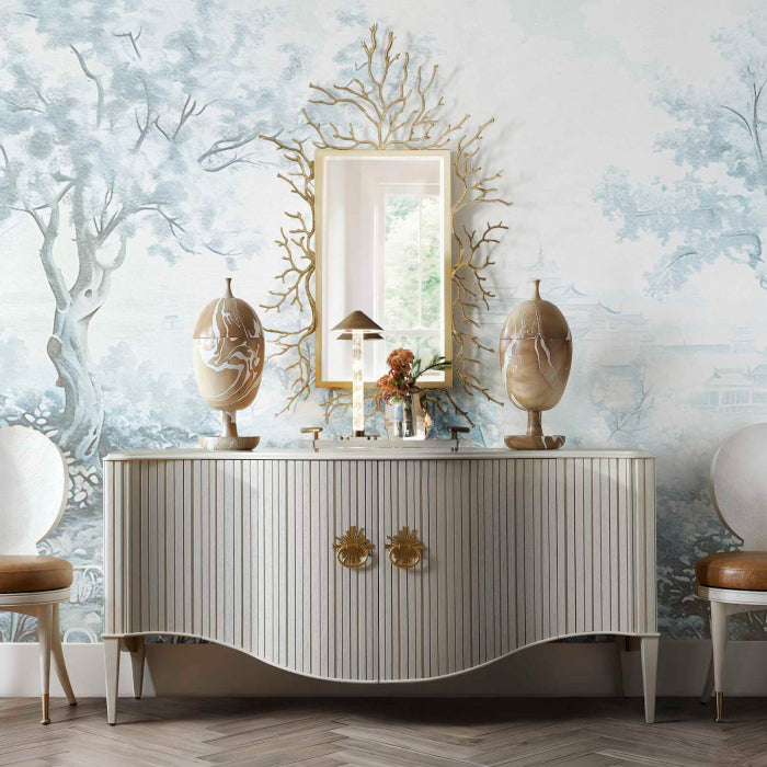 Uttermost Hadden Hall Urn in Latte Swirl