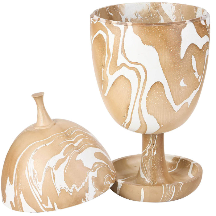 Uttermost Hadden Hall Urn in Latte Swirl