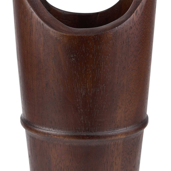 Uttermost Ikebana Vessels in Dark Walnut - Set of 2