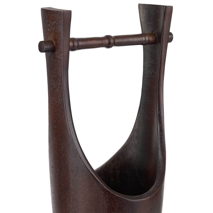 Uttermost Ikebana Vessels in Dark Walnut - Set of 2