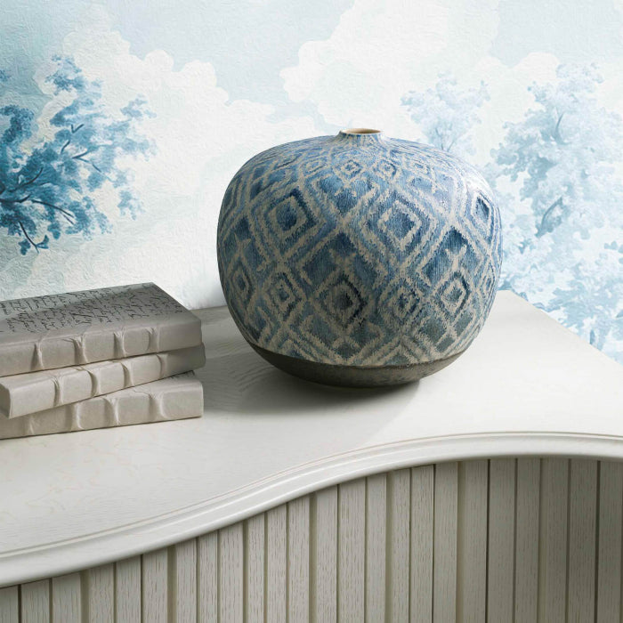 Uttermost Diamond Batik Vase