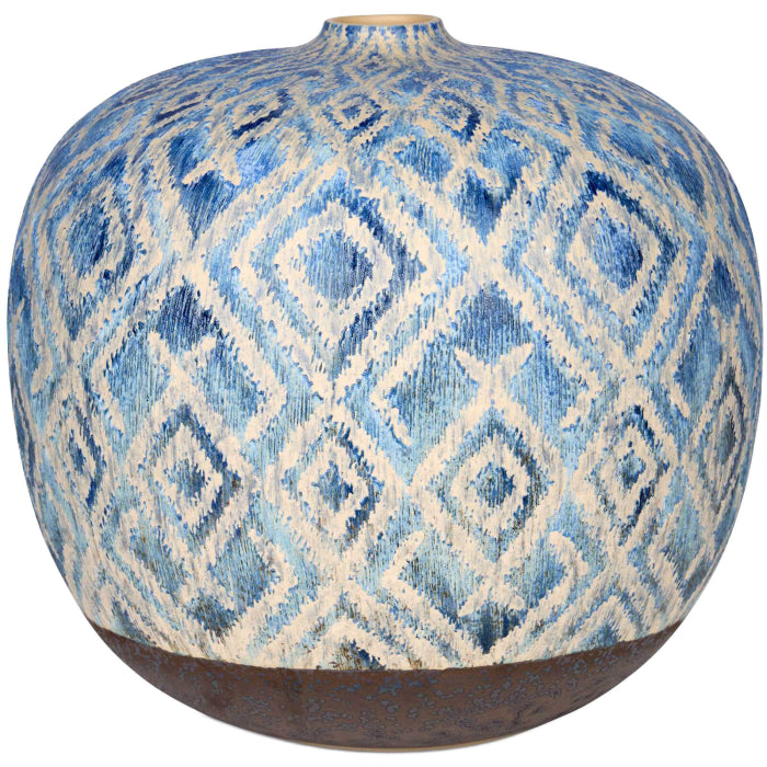 Uttermost Diamond Batik Vase