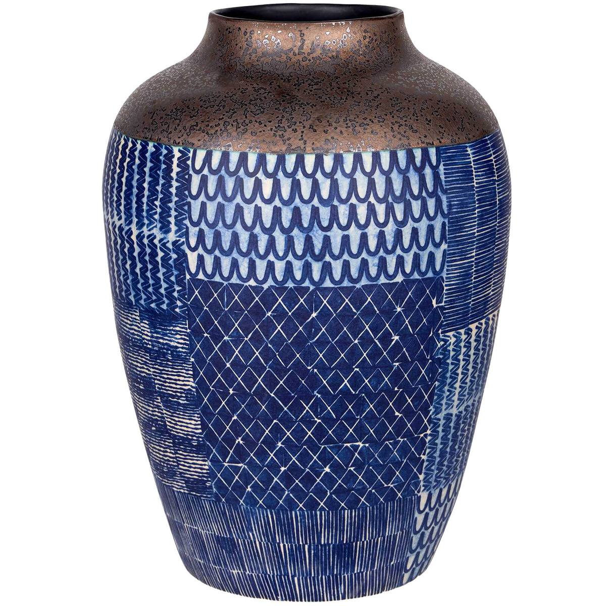 Ikat Quilt Vase
