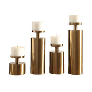 Kamdyn Candleholders - Brass, Set of 4
