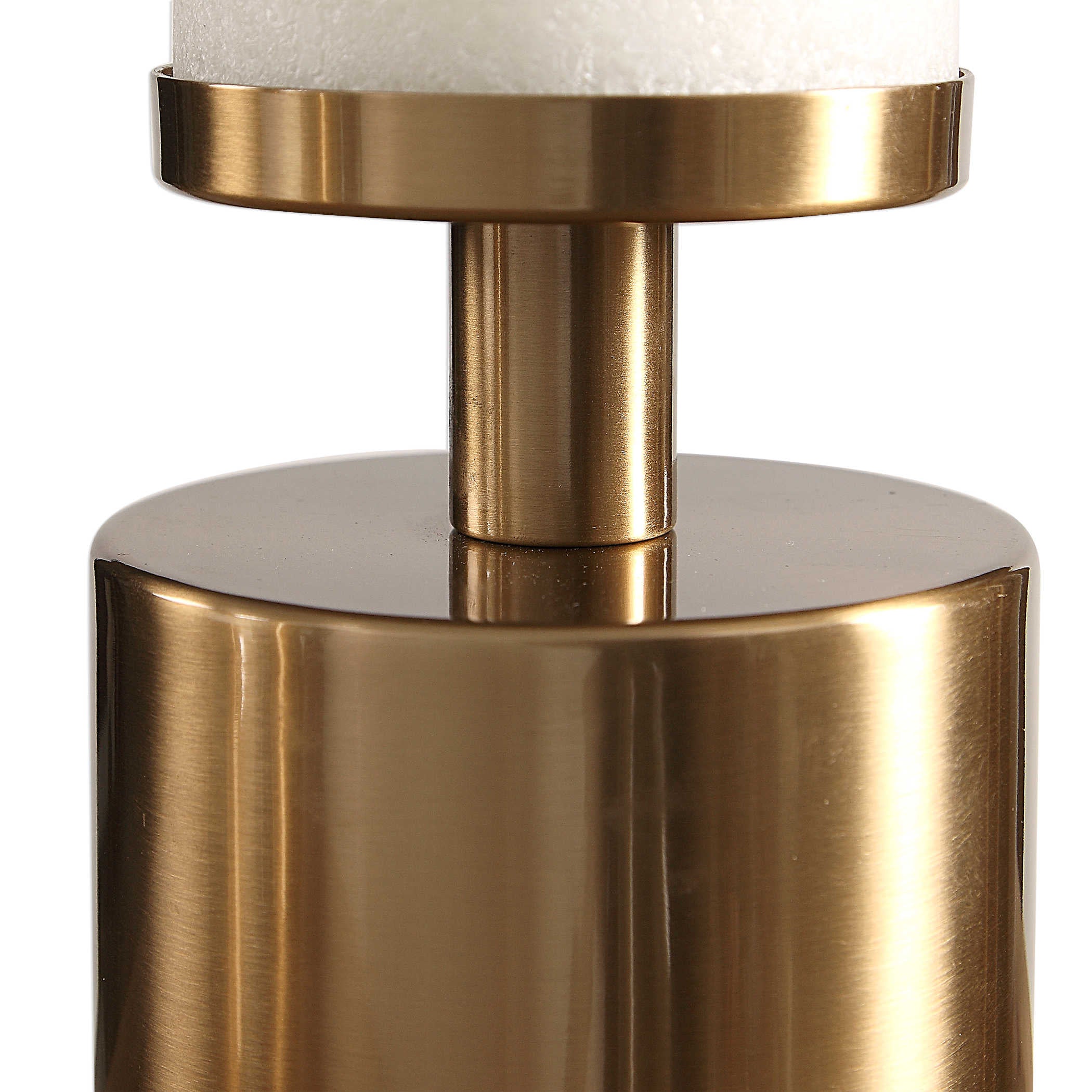 Uttermost Kamdyn Candleholders - Brass, Set of 4