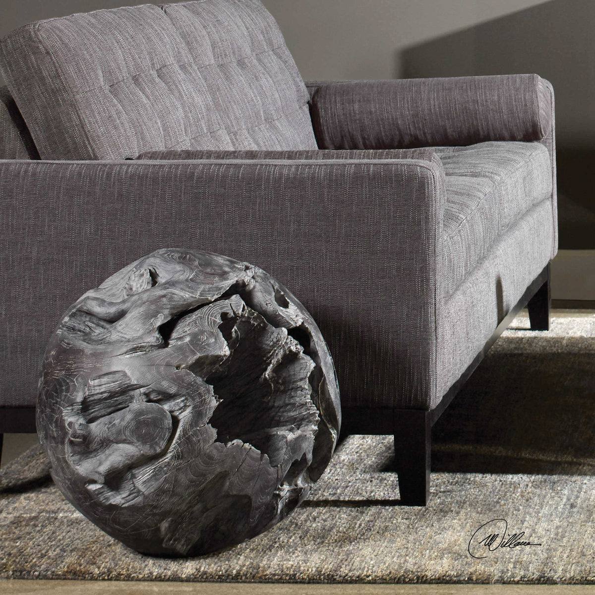 Uttermost Deco Teak Ball