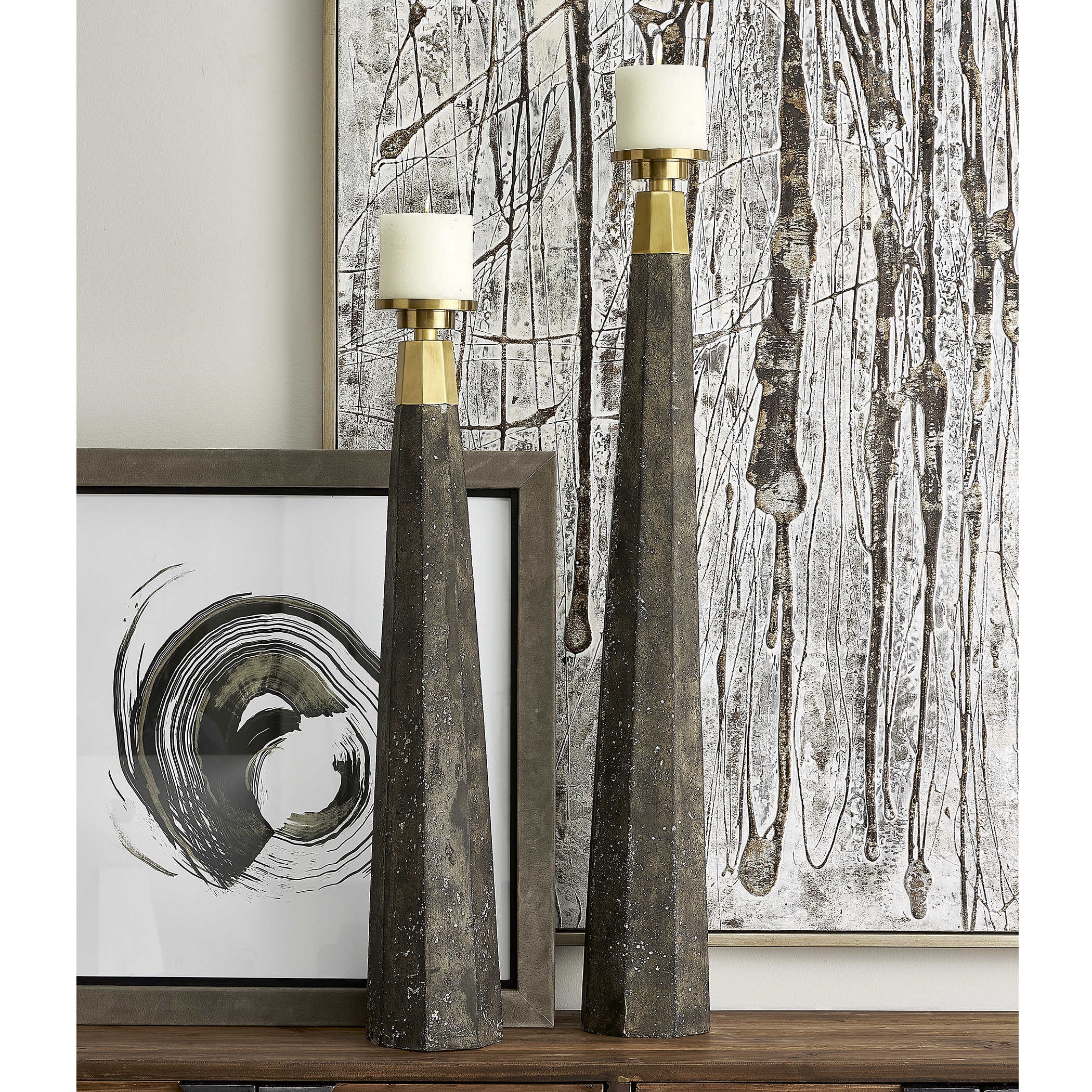 Uttermost Pons Candleholders, Set of 2