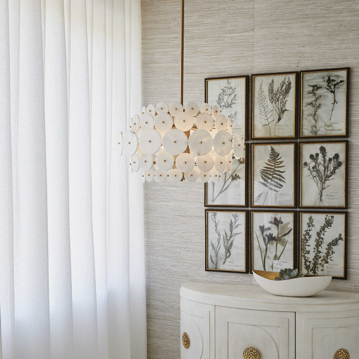 Uttermost Alabaster Radiance 8 Light Pendant
