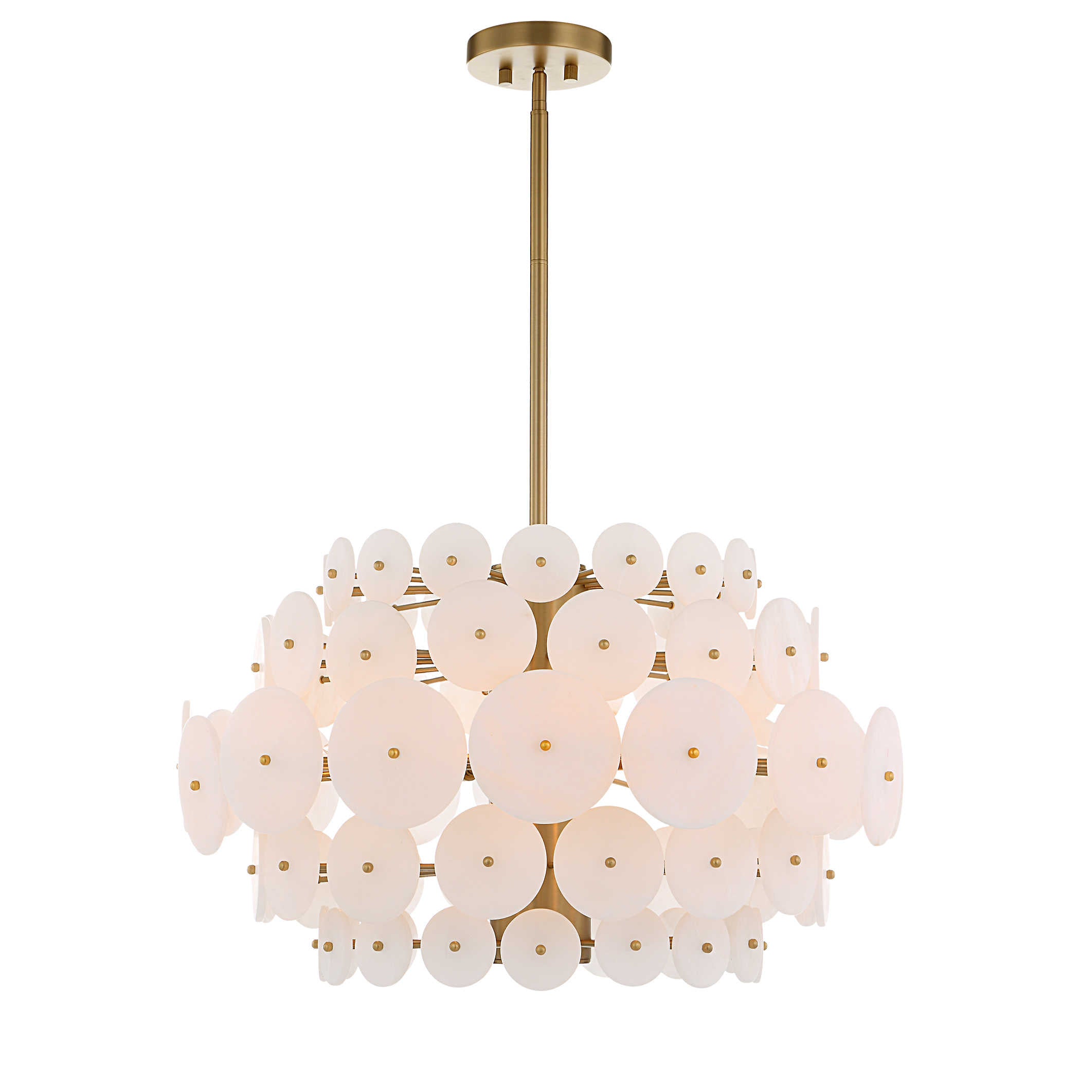Uttermost Alabaster Radiance 8 Light Pendant
