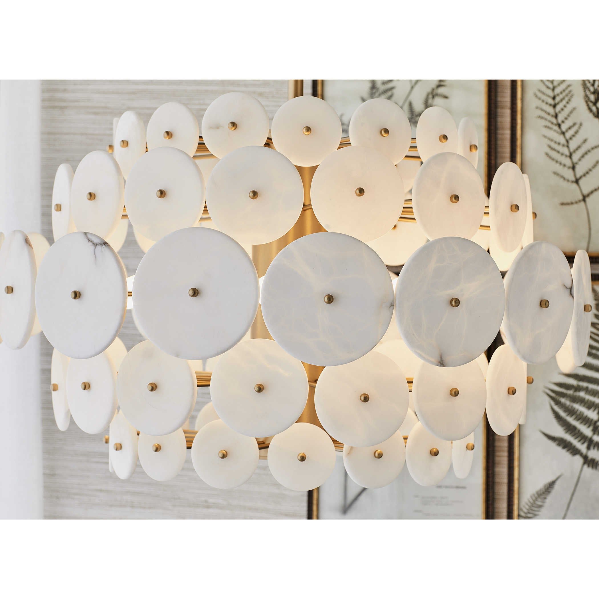Uttermost Alabaster Radiance 8 Light Pendant