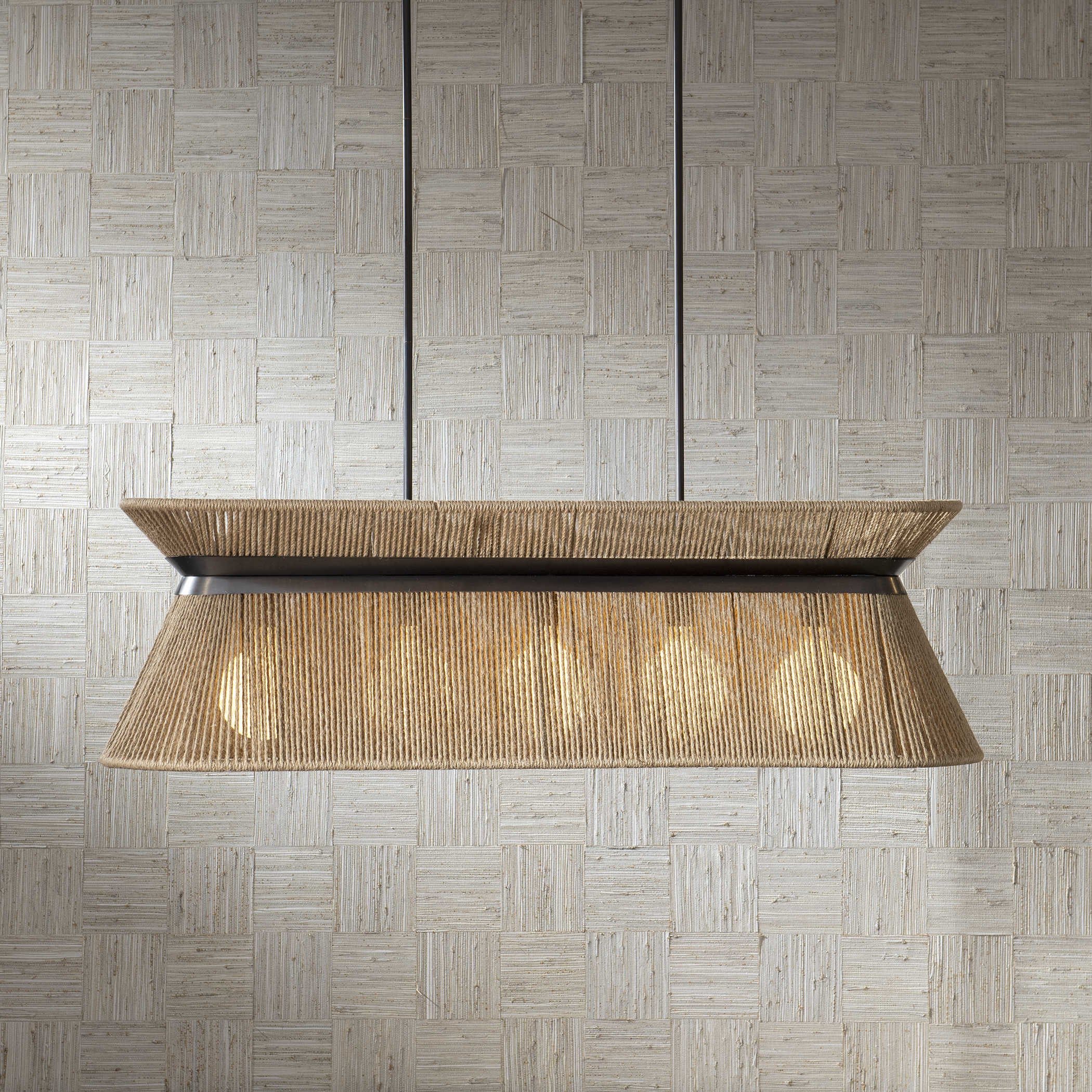 Uttermost Highly Strung 5 Light Linear Pendant in Natural