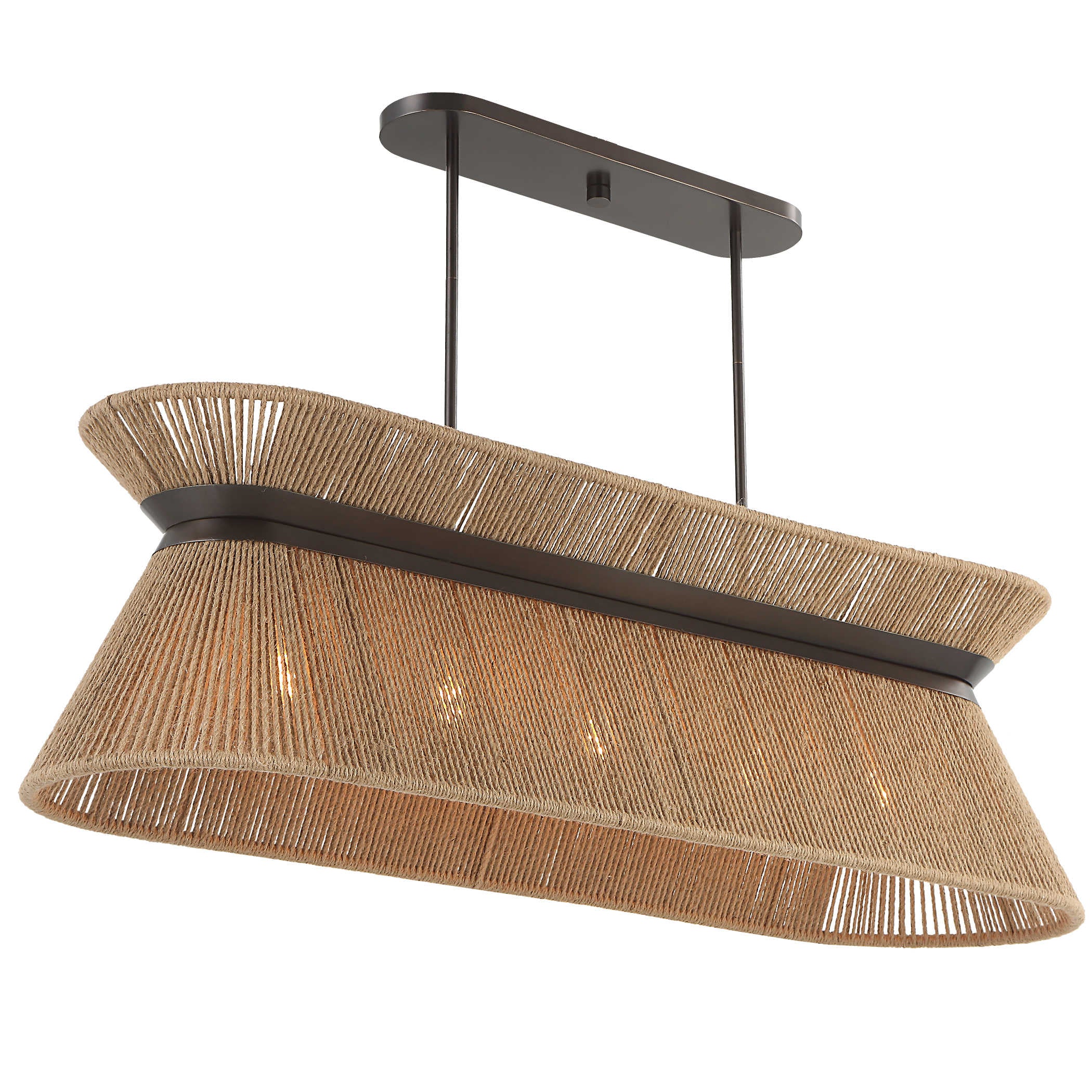 Uttermost Highly Strung 5 Light Linear Pendant in Natural