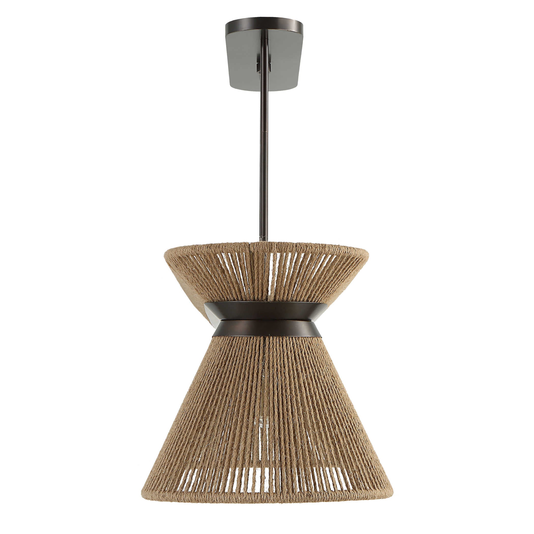 Uttermost Highly Strung 5 Light Linear Pendant in Natural
