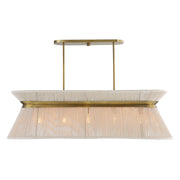 Highly Strung 5 Light Linear Pendant in White
