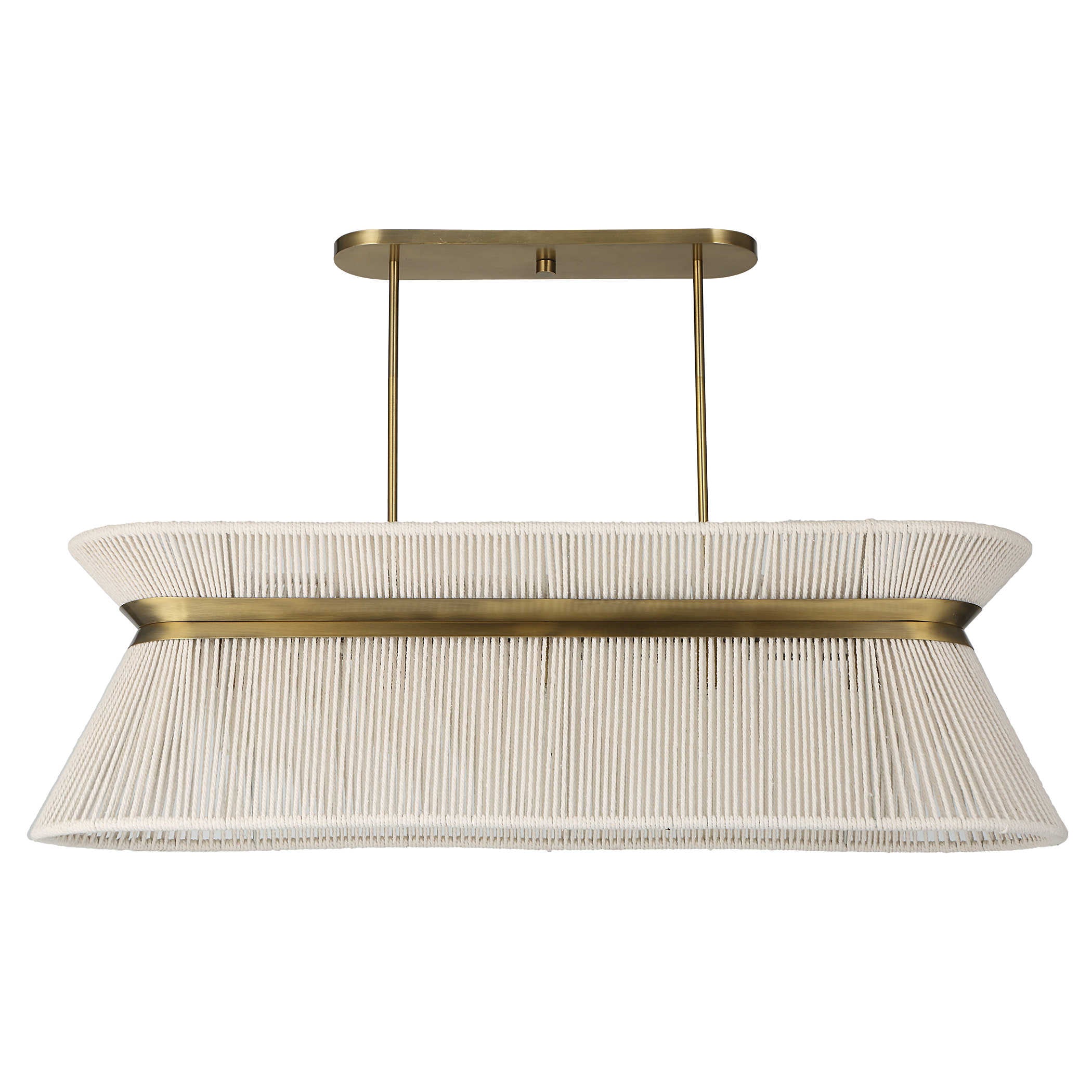 Uttermost Highly Strung 5 Light Linear Pendant in White
