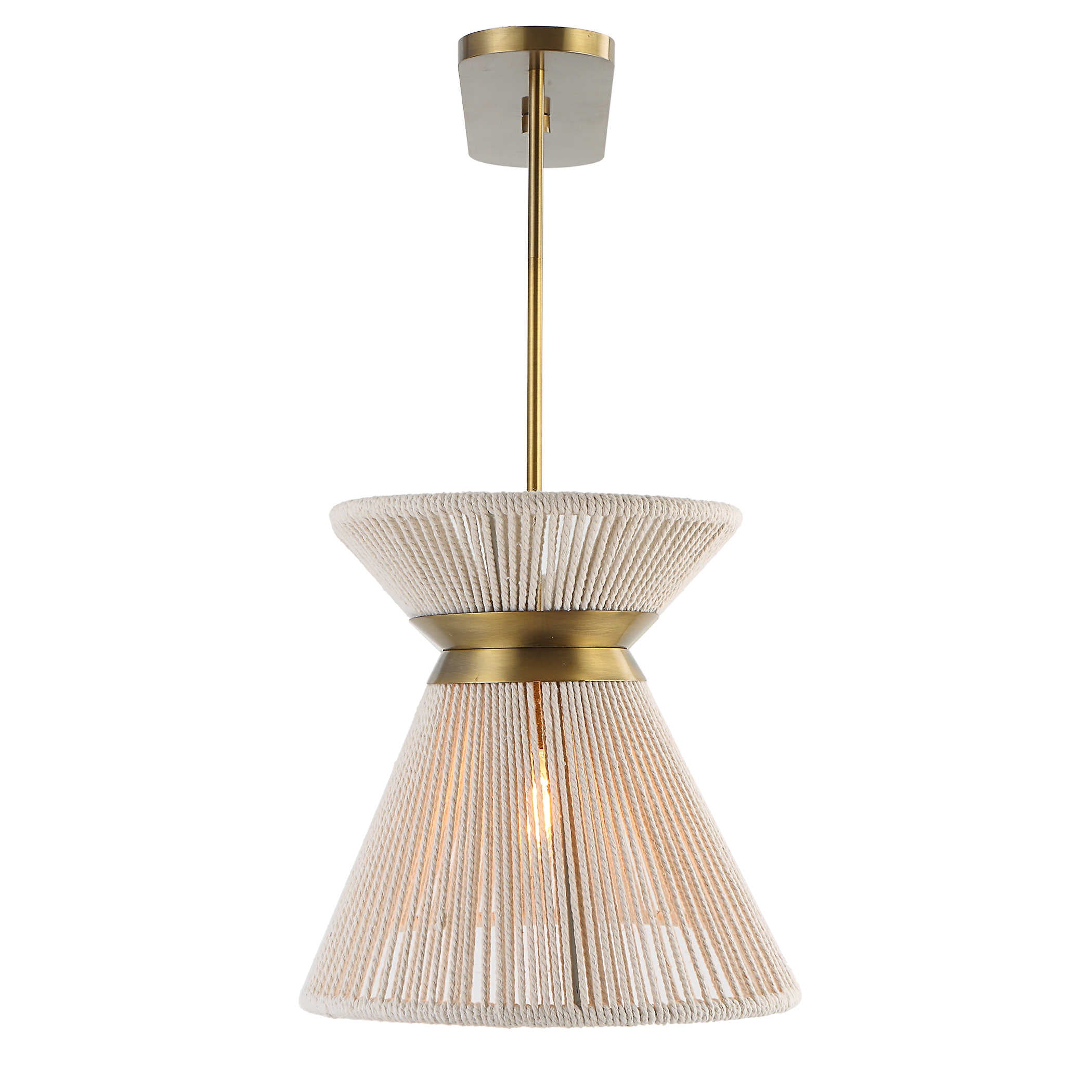 Uttermost Highly Strung 5 Light Linear Pendant in White