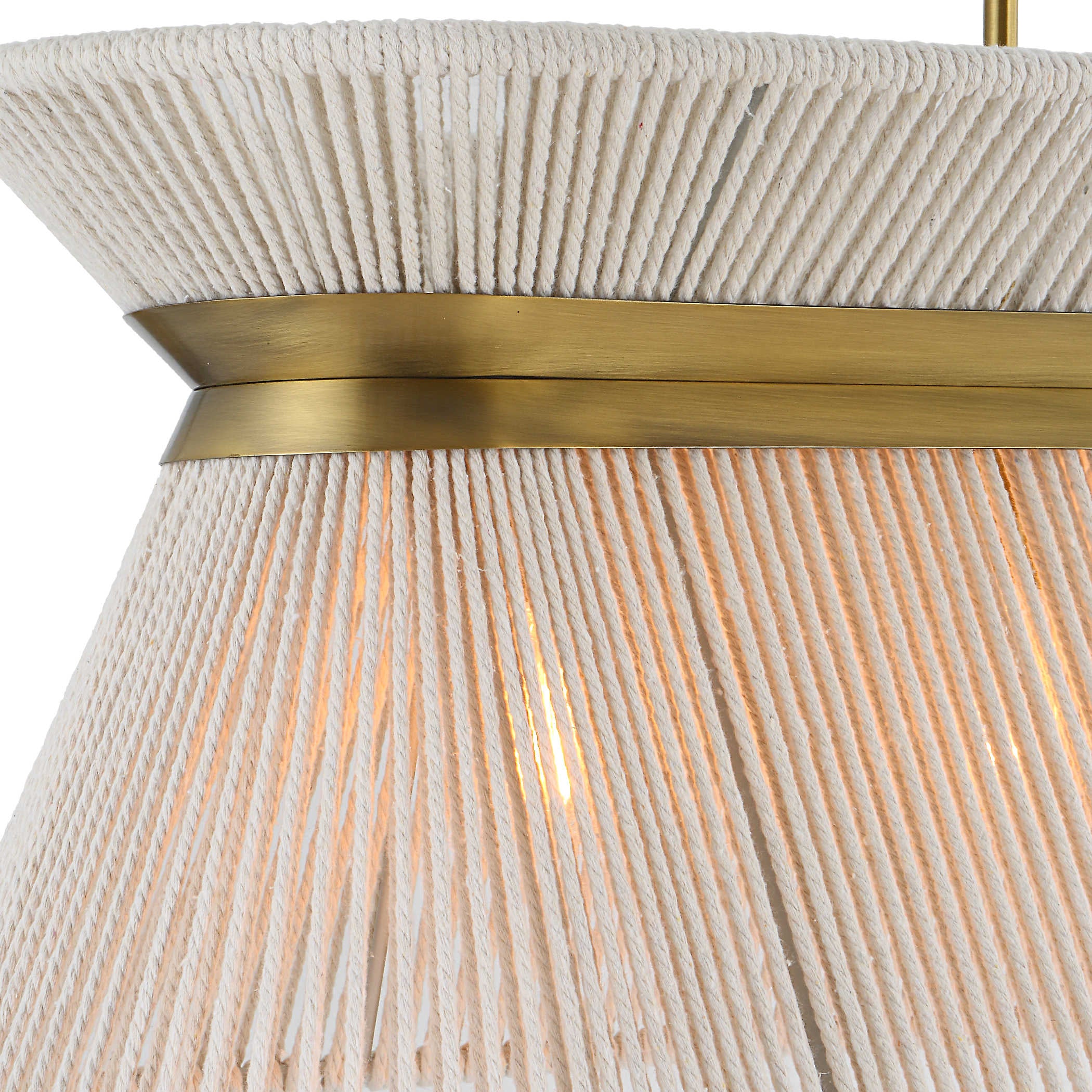 Uttermost Highly Strung 5 Light Linear Pendant in White