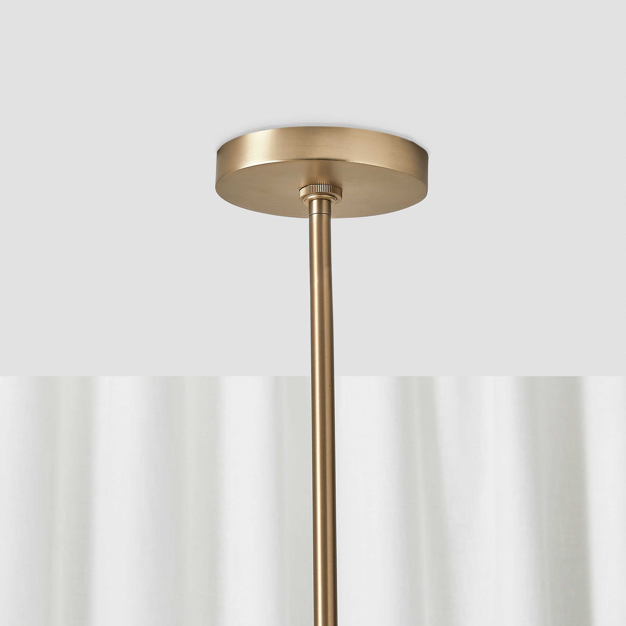 Uttermost Suspension 6 Light Chandelier in Rich Brass