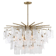 Seeded Shield 8 Light Chandelier