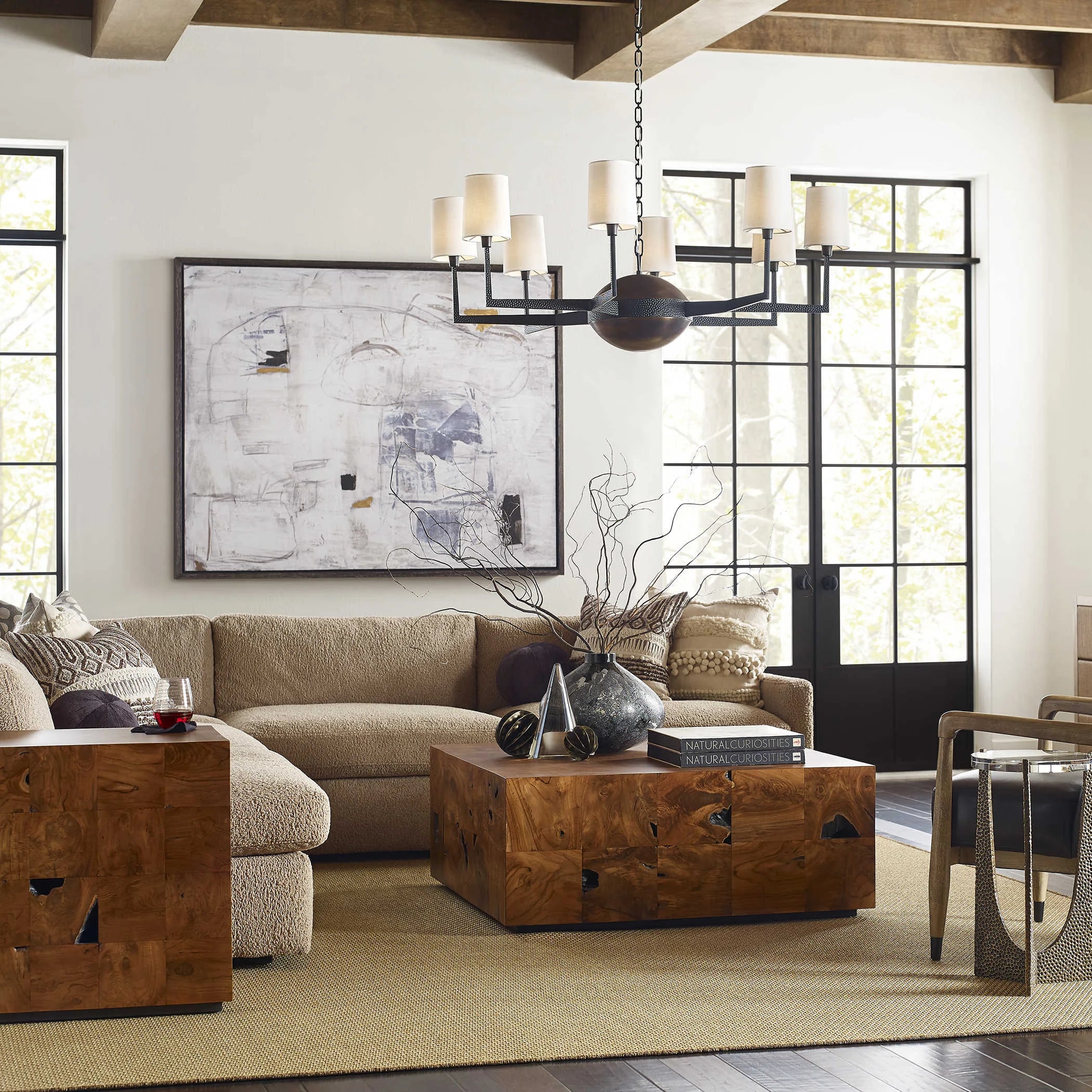 Uttermost Open Arms 8 Light Chandelier