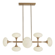 Vienna 8 Light Pendant in Brass
