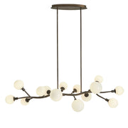 Meandering 14 Light Pendant in Bronze