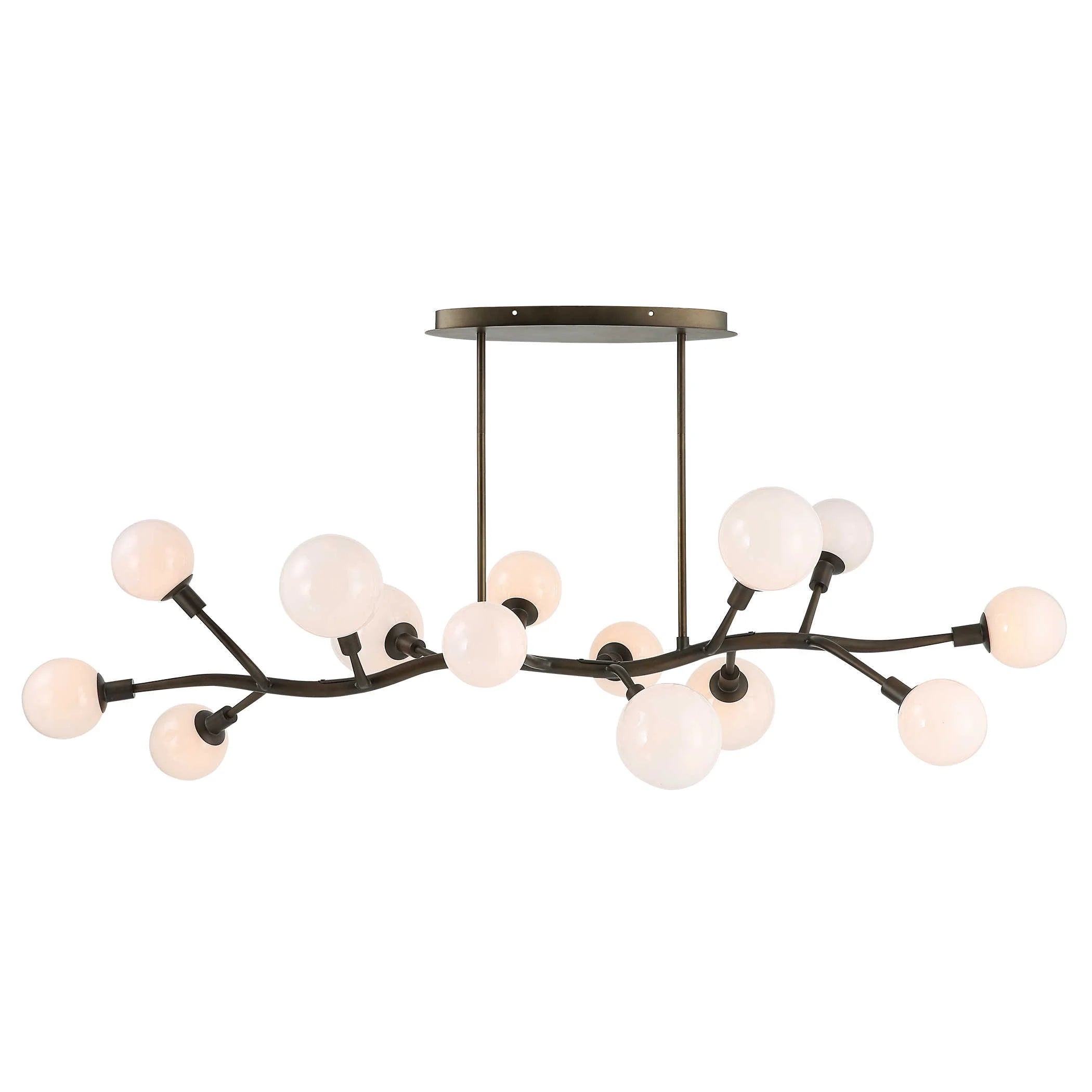Uttermost Meandering 14 Light Pendant in Bronze