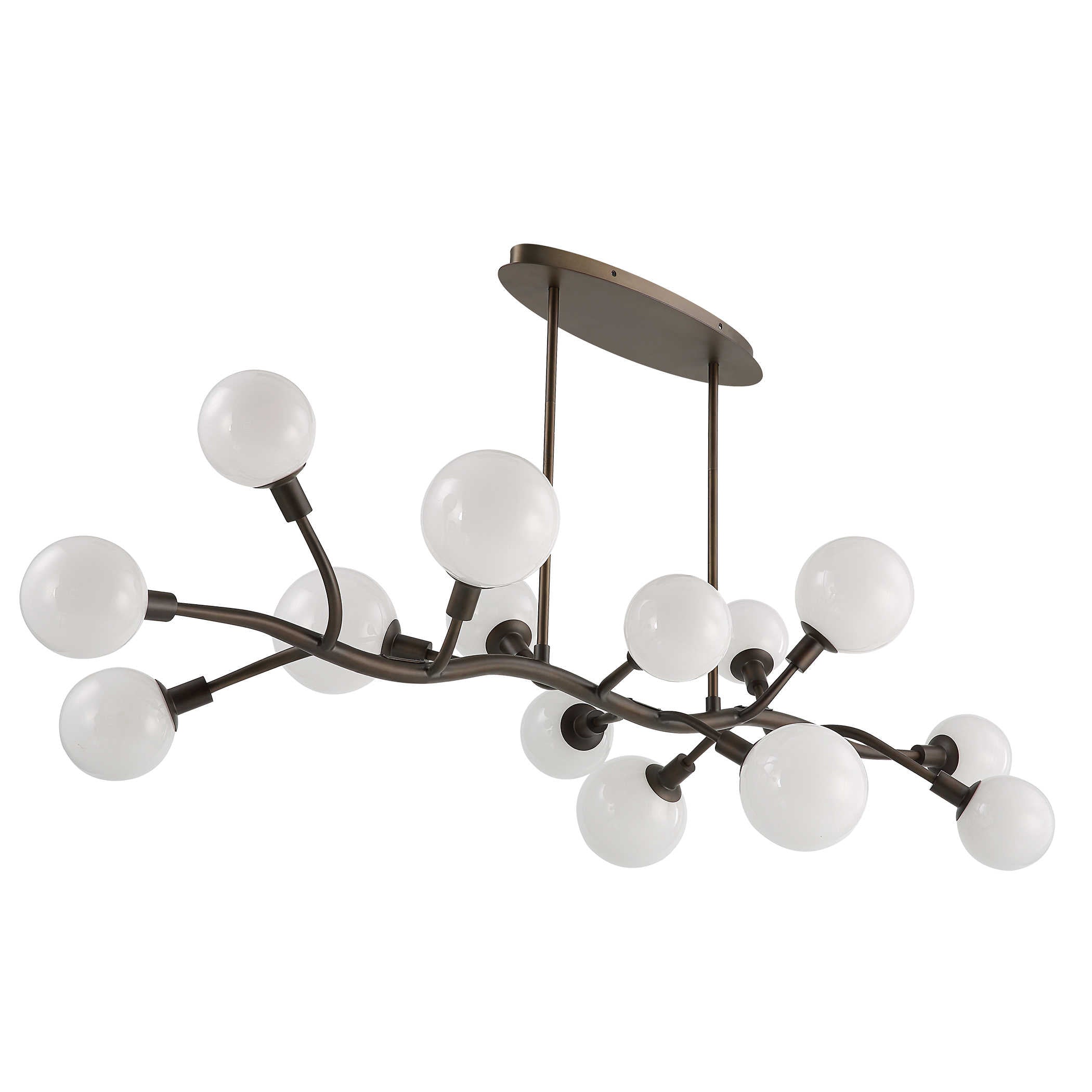 Uttermost Meandering 14 Light Pendant in Bronze