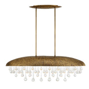 Downpour Brass & Glass Droplet Pendant