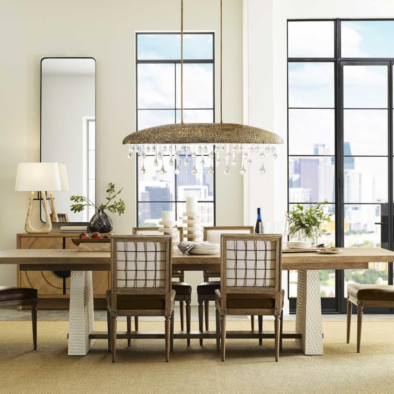 Uttermost Downpour Brass & Glass Droplet Pendant