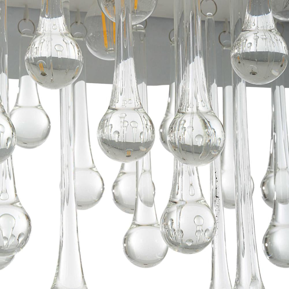 Uttermost Downpour Brass & Glass Droplet Pendant