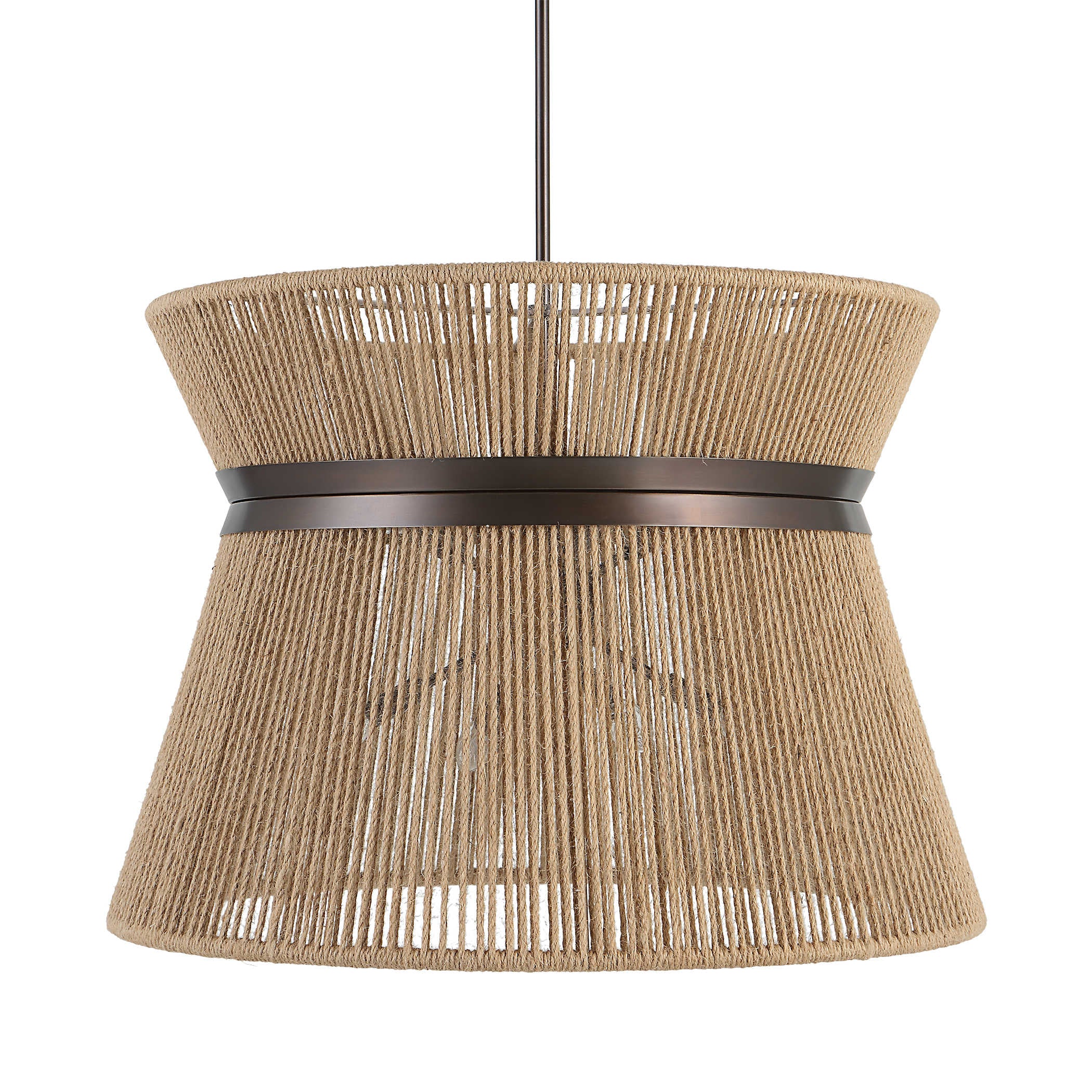 Uttermost Highly Strung 8 Light Pendant in Natural