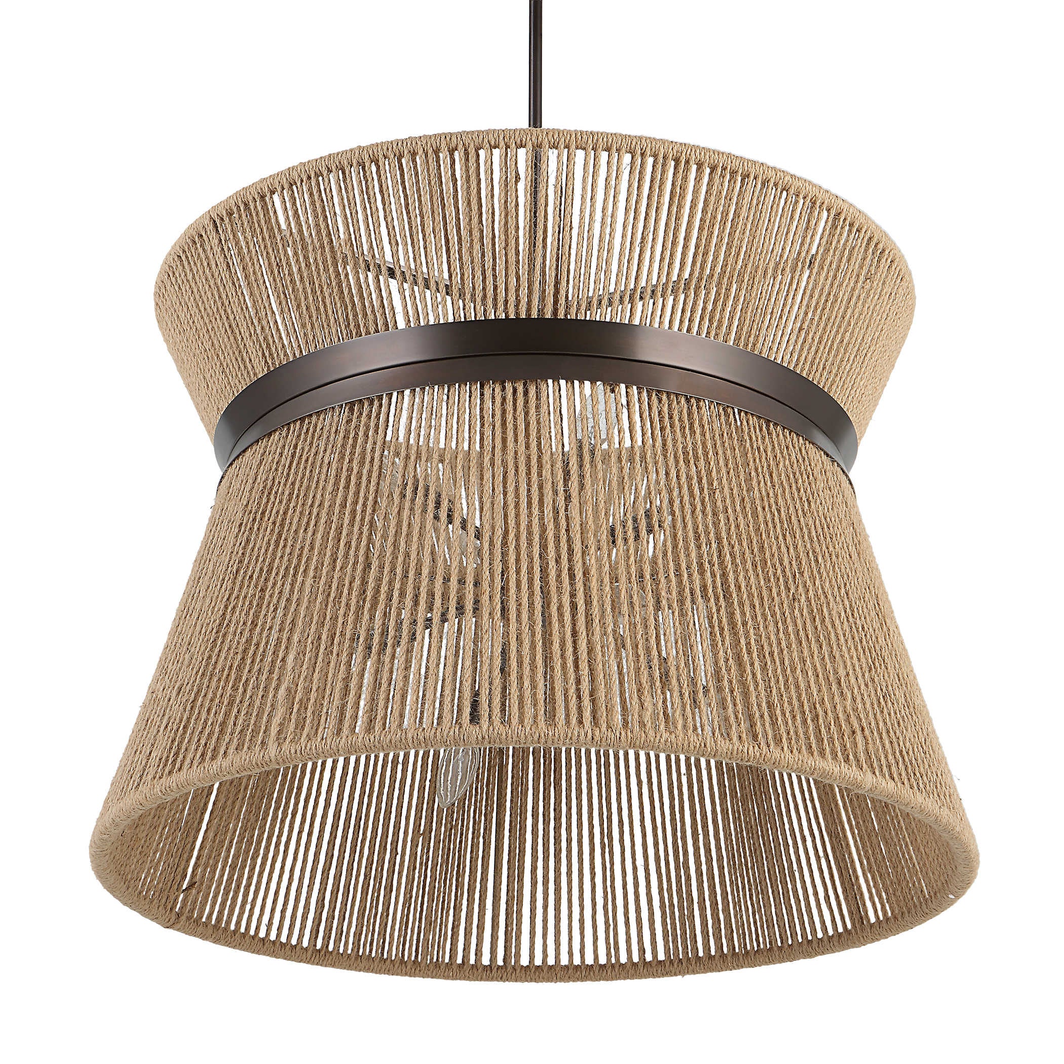 Uttermost Highly Strung 8 Light Pendant in Natural