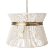 Highly Strung 8 Light Pendant in White
