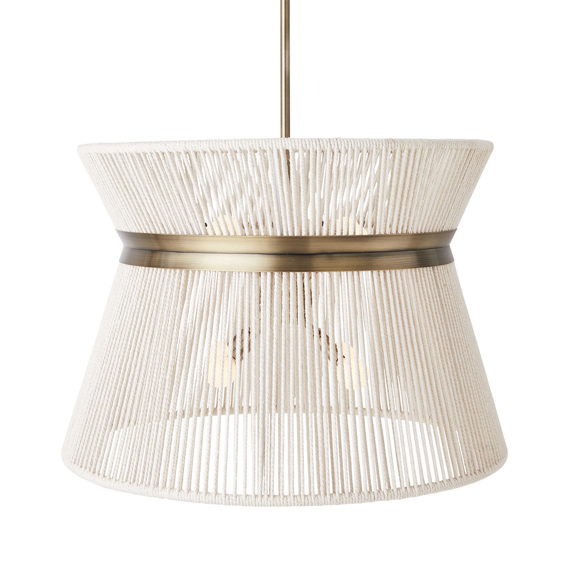 Highly Strung 8 Light Pendant in White