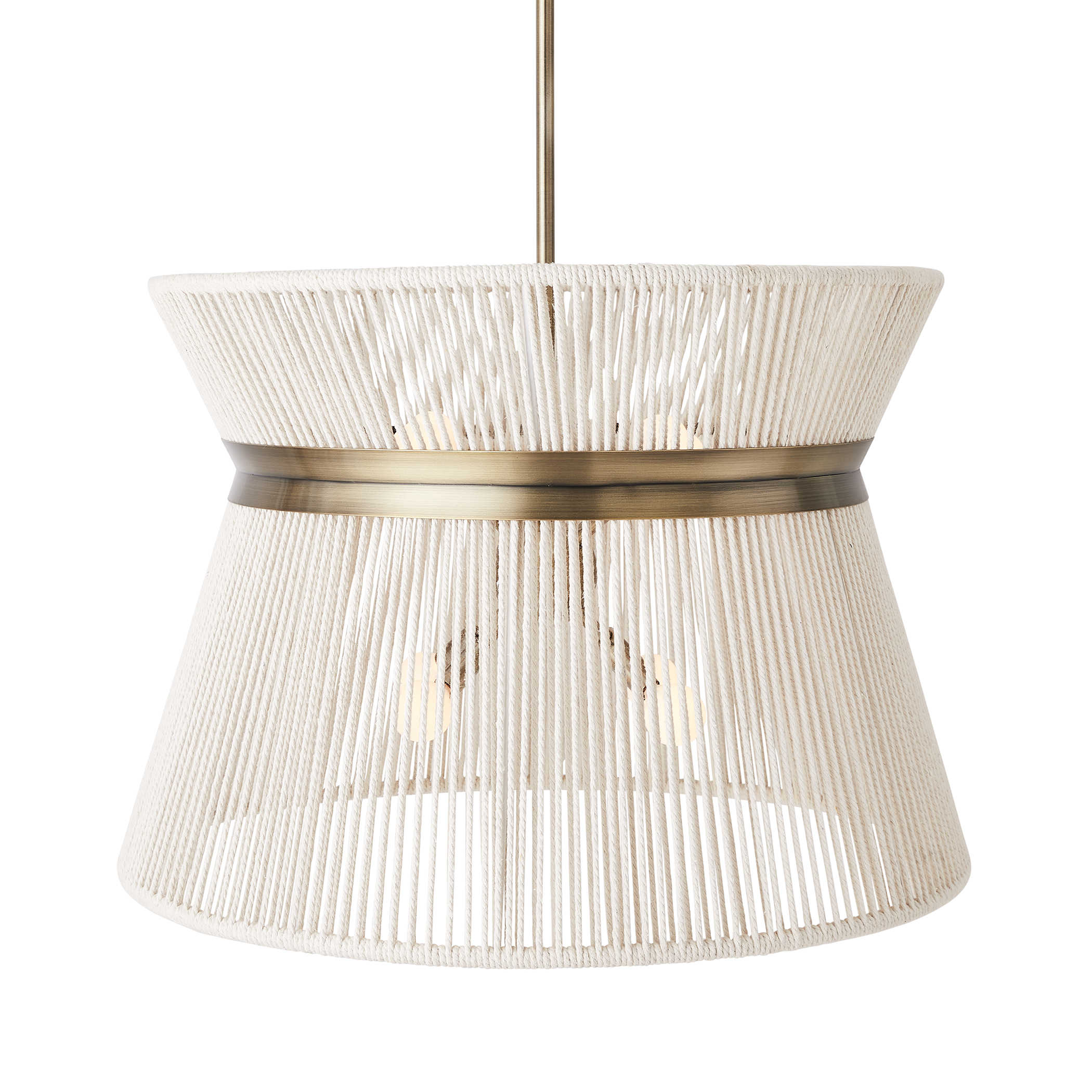 Highly Strung 8 Light Pendant in White