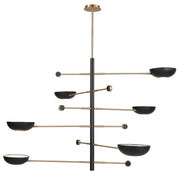 Swinger 6 Light Pendant in Black