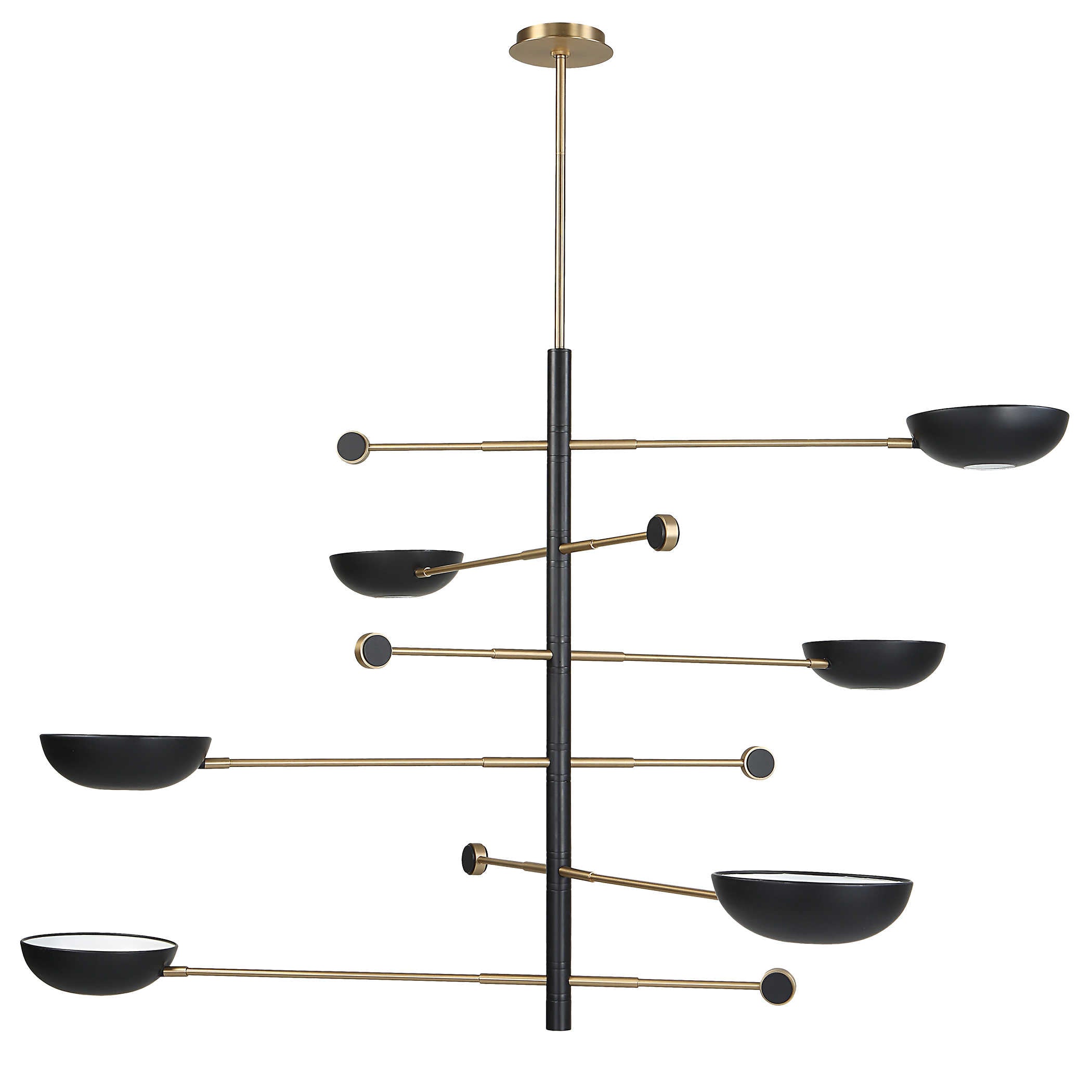 Uttermost Swinger 6 Light Pendant in Black