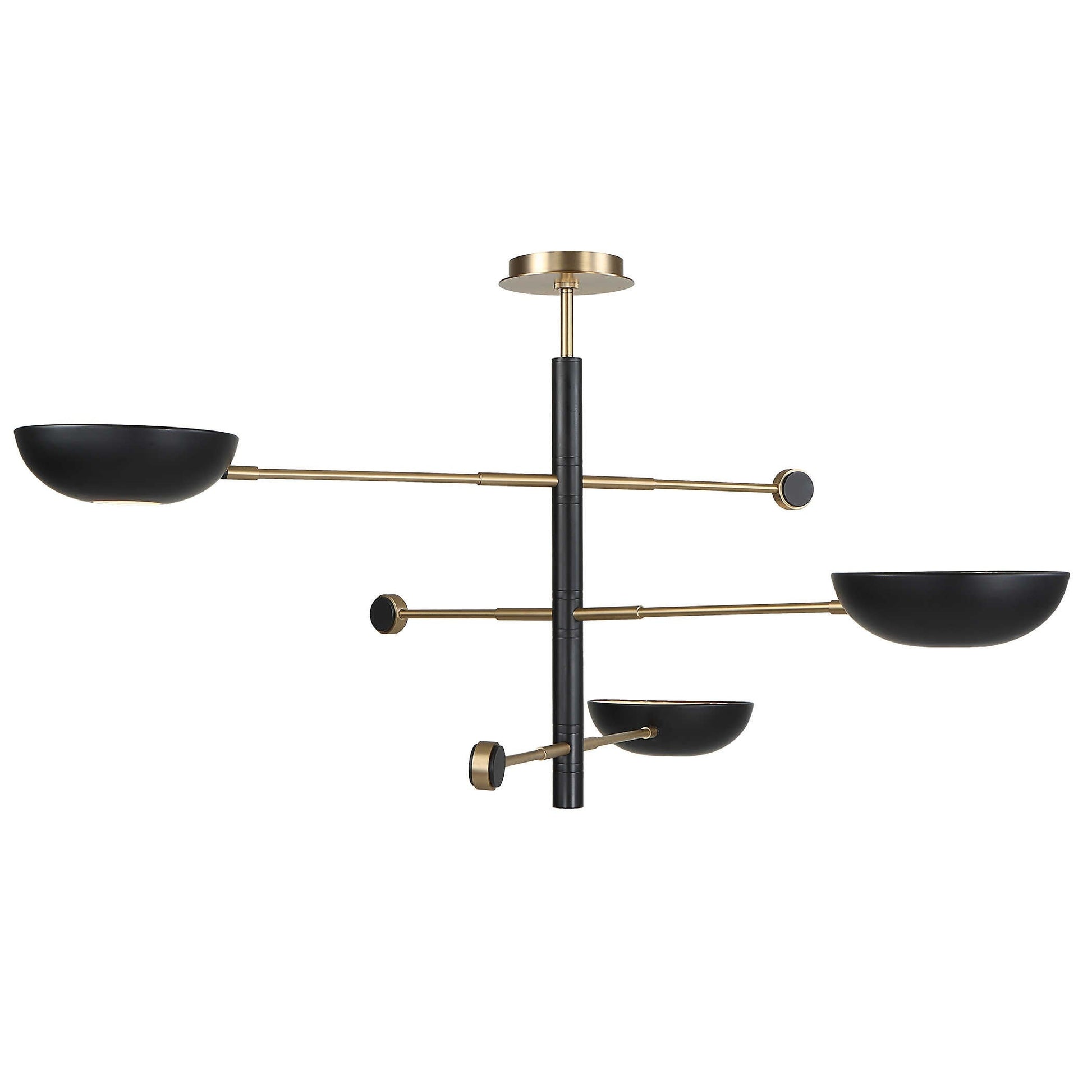 Swinger 3 Light Pendant in Black