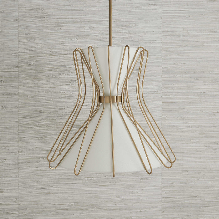 Uttermost Boomerang Pendant in Brass - Medium
