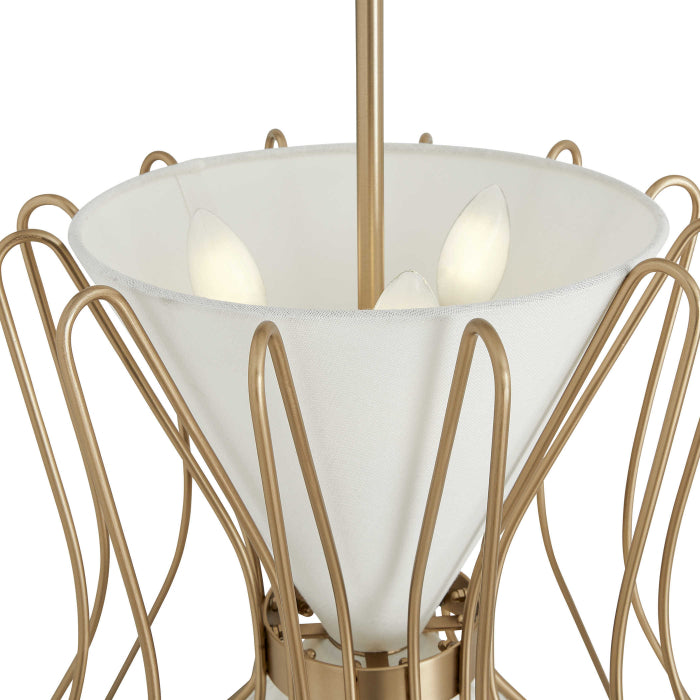 Uttermost Boomerang Pendant in Brass - Medium