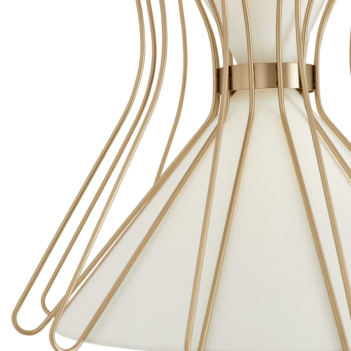 Uttermost Boomerang Pendant in Brass - Medium